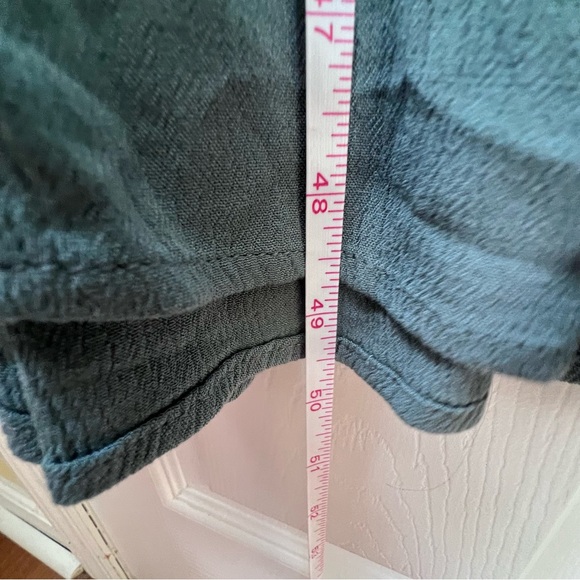 Frye Sleeveless Midi Tank Dress In Desert Blue Boho Coastal Beach Pockets M - Picture 8 of 10